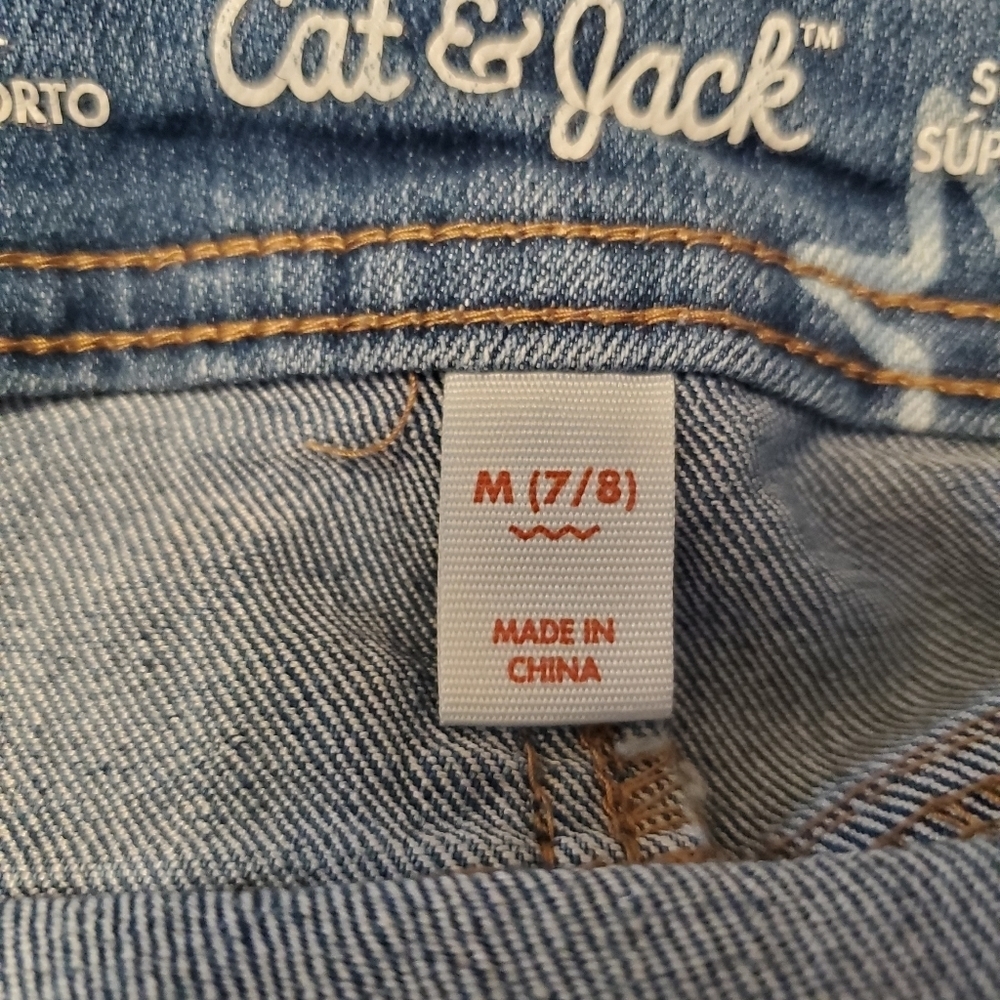 Cat & Jack Girls Overall Shorts - Picture 10 of 10